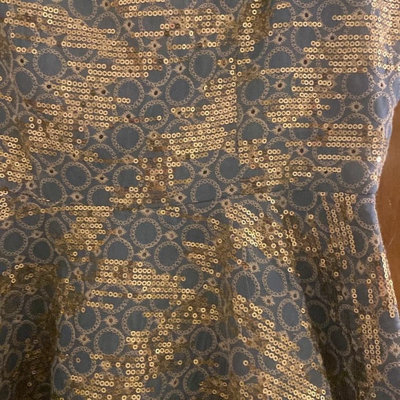 Elliatt Sequin Mini Dress Small Blue - Picture 2 of 3